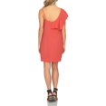 thumbnail image 2 of 1.State Womens Crepe One Shoulder Cocktail Dress Orange 0, 2 of 2