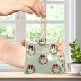 thumbnail image 4 of PU Leather Coin Purse Wallet Compact Water-Resistant Card Cases Money Organizers Christmas Wreaths and Red Bows, 4 of 7