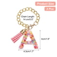thumbnail image 2 of 2pcs Letter Charm Accessories for Tumbler Cup Name ID Identification, Multicolored (Letter A), 2 of 6