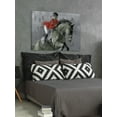 thumbnail image 3 of Parvez Taj "Equestrian Trick Riding" Painting Print on Wrapped Canvas, 3 of 7