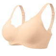 thumbnail image 2 of MINTREUS Women's Seamless Bras No Underwire Scalloped Push Up Bras Soft Wireless Comfort Bralettes Full Coverage, 2 of 8