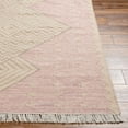 thumbnail image 4 of Hauteloom Sang Recycled Material Living Room, Bedroom Area Rug - Bohemian, Transitional - Dusty Pink, Dark Pink, Tan - 8' x 10', 4 of 9