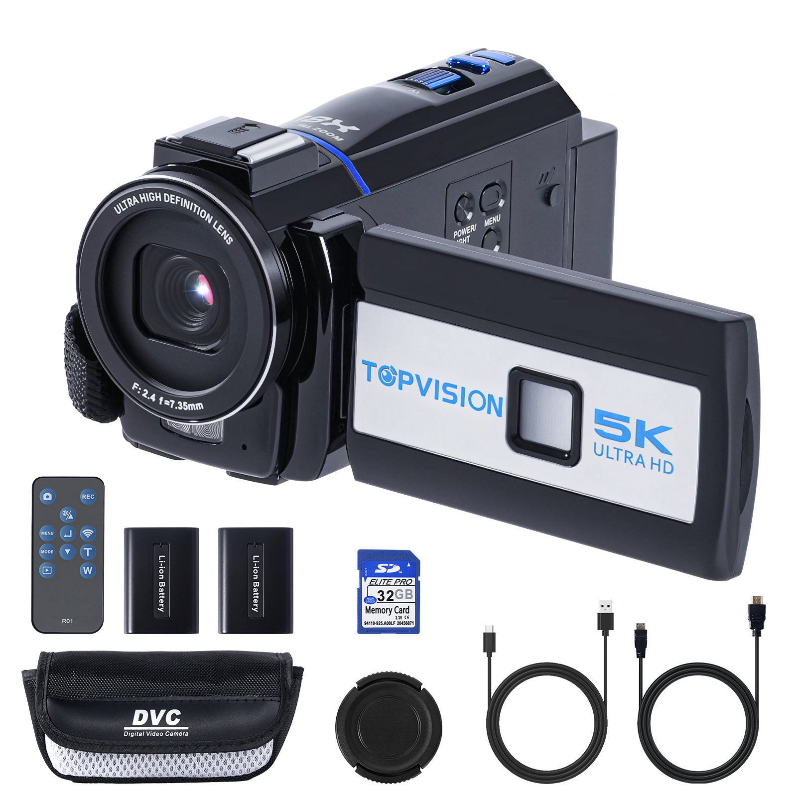 Appareil Photo Numérique Trovoro 4K - 56MP, écran Orientable 3.0", Zoom 16x, WiFi - Idéal Pour Vlog, Voyage Et Photos Créatives
