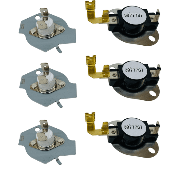 3-Pack Clothes Dryer Thermostat & Fuse Kit – Compatible with Whirlpool 279816