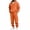 Orange_001, variant on Sweat Suits for Men 2 Piece Casual Loose Fit Zipper Drawstring Hoodies Sweatshirt & Comfortable Soft Joggers with Multi Pockets Orange M