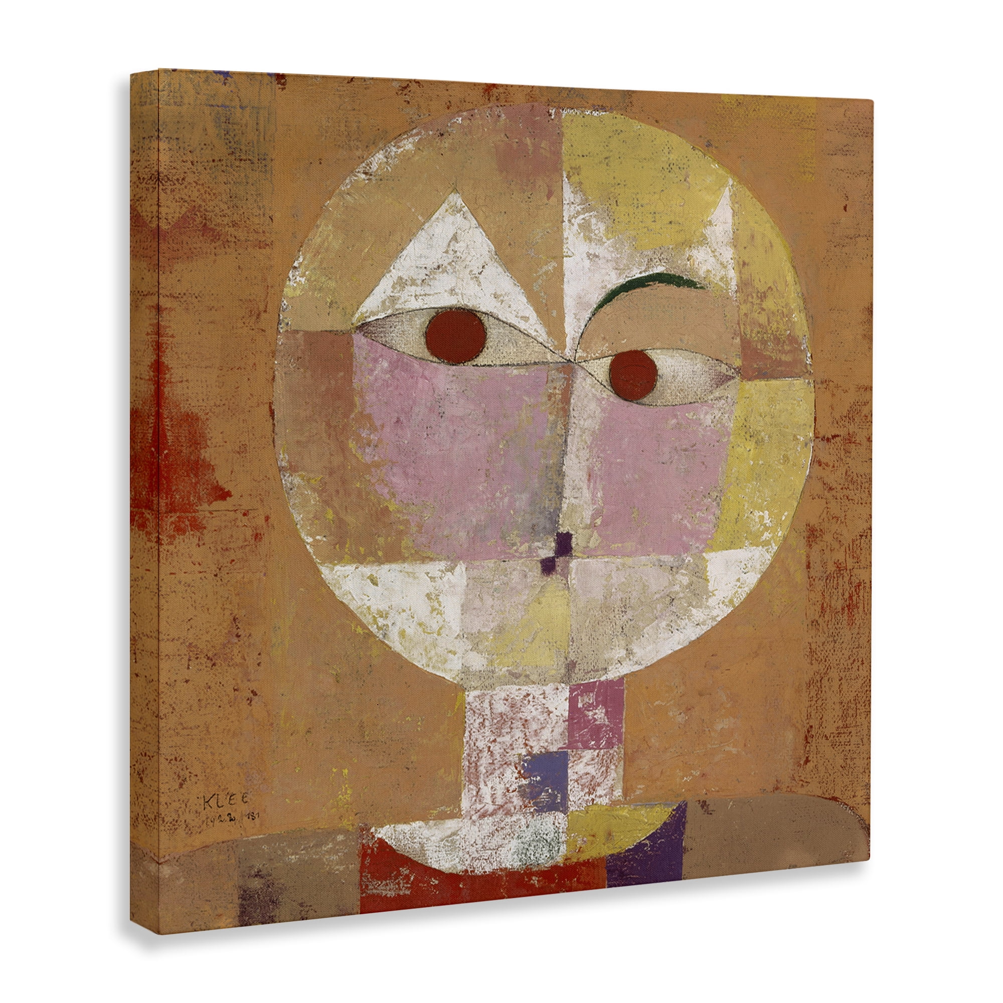 Stupell Industries Classic Senecio Paul Klee Abstract Painting Wrapped Canvas Art Print Wall Art, 17 x 17