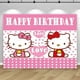 thumbnail image 4 of Fondo de Hello Kitty, decoración de fiesta, niña, niños, Fondo de cumpleaños, fotografía de gatos lindos, accesorios de estudio fotográfico, suministros de pancarta, 4 of 5