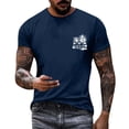 thumbnail image 1 of T-shirt à Imprimé Cocotier à la Mode pour Hommes, Manches Courtes, Col Rond, Décontracté, Tendance Fleur pour Hommes, Haut Basique Stylé, 1 of 4