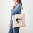 thumbnail image 3 of CafePress - Cat And Books 2 Tote Bag - Unisex Canvas Tote Bag, Beige, 1-Piece, 3 of 6