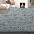 thumbnail image 3 of Janvonne Area Rugs for Living Room,9x12ft Soft Non Skid Easy-care Shaggy Carpets for Bedroom, Dorms,Children's Room,Home Decor Aesthetics,Light Gray, 3 of 8