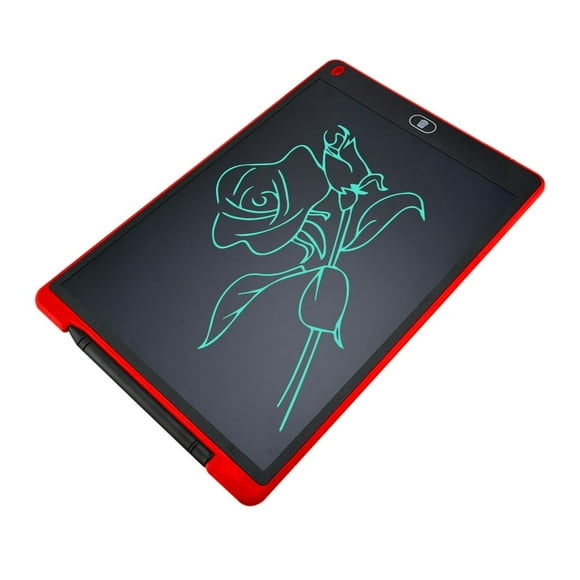 generic 12 Inch LCD Writing Tablet Single Color Screen Erasable Lock Button Gift