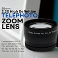thumbnail image 5 of Lente de zoom teleobjetivo de alta definición de 58 mm, 2,2 x para DSLR Canon EOS Rebel 70D 77D 80D, 5 of 5