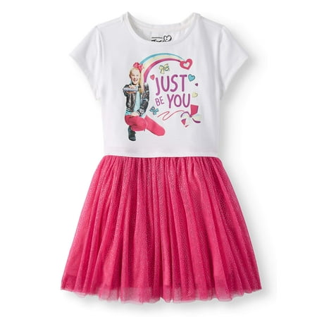 JoJo Siwa Foil Mesh Dress (Little Girls and Big