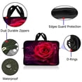 thumbnail image 2 of LSS 13.3 inch Laptop Sleeve Bag Carrying Case with Handle for  13" 12.1" 12" Apple, Acer, Asus, Dell, Hp, Sony, Pink Rose Floral Flower, 2 of 2