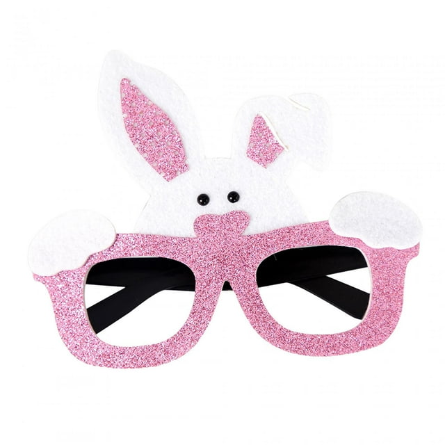 Gafas de fiesta de Pascua, marco de gafas de Pascua, gafas de animales, recuerdos de fiesta, foto oreja de conejo rosa
