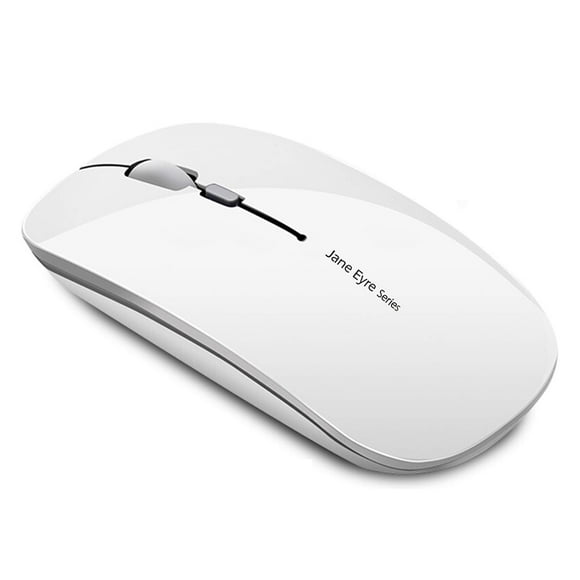 Ratón inalámbrico Uciefy Q5 Slim recargable 2.4G blanco