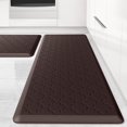 thumbnail image 1 of Alfombrilla de cocina SoftDuo, acolchada, antifatiga, 2 unidades, color chocolate, 1 of 7