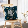 thumbnail image 5 of LALILO Throw Pillow Covers Floral Baroque Damask White And Gold Antique Cushion Cover 18" x 18", 2 Pack, 5 of 6