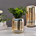 thumbnail image 4 of Ganfancp Florero de Cristal de Metal Europeo Florero de Hierro Dorado para Arte Florero Grande para Mesa de Comedor Arreglo Floral Vestíbulo Mueble Tv Decoración Centro de Mesa de Hierro Dorado para, 4 of 7