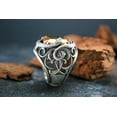 thumbnail image 4 of Roarsilver Timeless Elegance: Green Zircon Gemstone - Snake Detail-925 Sterling Silver Ring By Roar | 5.5, 4 of 5