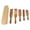 Brown1, variant on Wooden Spatula for Cooking Non Sticks Cookware Baking Tools (Brown2), 5Pcs