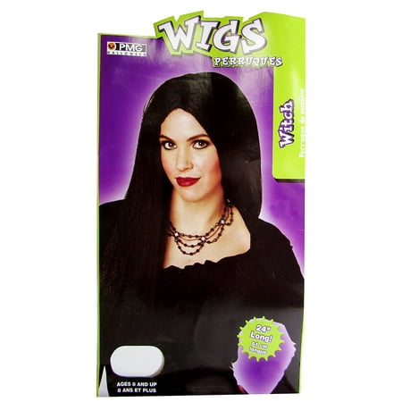 Paper Magic Group Women Witch Wig Halloween Costume Accessory, Black, One