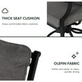 thumbnail image 4 of Grand Patio Outdoor Patio Dining Set for 2, 2 Swivel Dining Chairs with Gray Olefin Cushions, 4 of 5