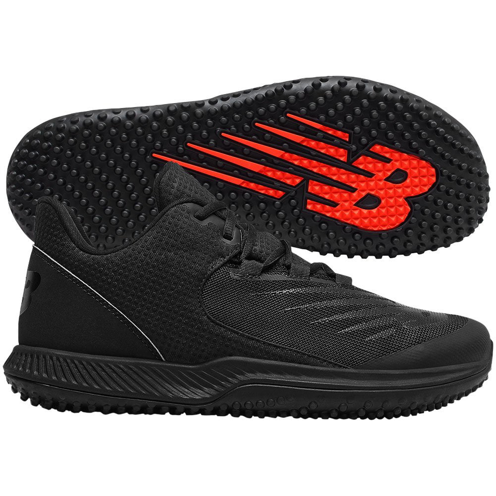 New Balance Men's Fuel Cell 4040V6 Turf Baseball Shoes Black/Black 2E 8 ...