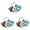 Sky Blue 3PCS, variant on Kitchen Gadgets Set 6 Space Saving Cooking Kitchen Accessories Garlic Grinder Cheese Grater Vegetable Fruit Peeler Pizza Cutter Stripper