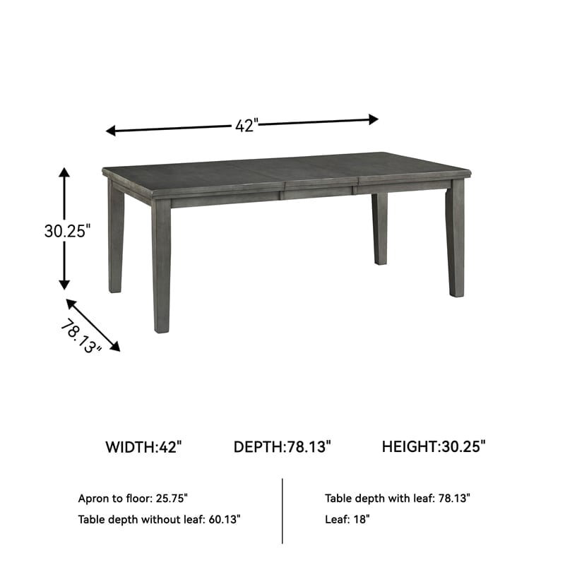 Signature Design by Ashley Hallanden Gray Dining Extension Table