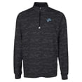 thumbnail image 2 of Men's Cutter & Buck Black Detroit Lions  Traverse Camo Print Stretch Quarter-Zip Top, 2 of 3
