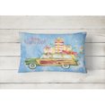 thumbnail image 2 of Carolines Treasures CK2436PW1216 Merry Christmas Brittany Spaniel Canvas Fabric Decorative Pillow  12H x16W multicolor, 2 of 3