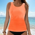 thumbnail image 2 of COMVALUE Tankini Tops for Women 2026 High Neck Swimsuits Swim Top Modest Bathing Suit Swimwear Tank Top only No Bottom (Orange, M), 2 of 9