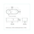 thumbnail image 2 of A&E Bath and Shower BT-7681-59 A&E Bath and Shower Narnia-59 Bathtub in White, 2 of 4