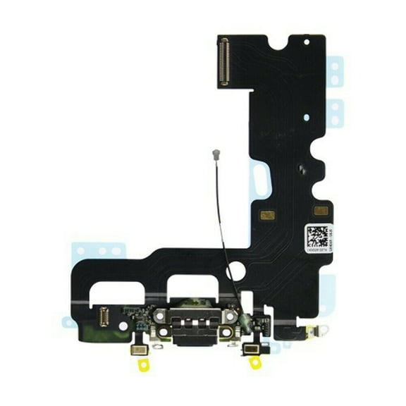 GSA Charging Port with Flex Cable and Mic for iPhone 7 (4.7") (HQ) - Black