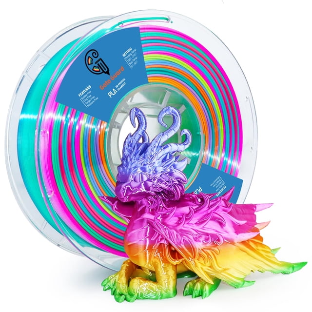 Filamento de impresión 3D Goto Guard Silk Rainbow PLA 1.75 mm 1 kg