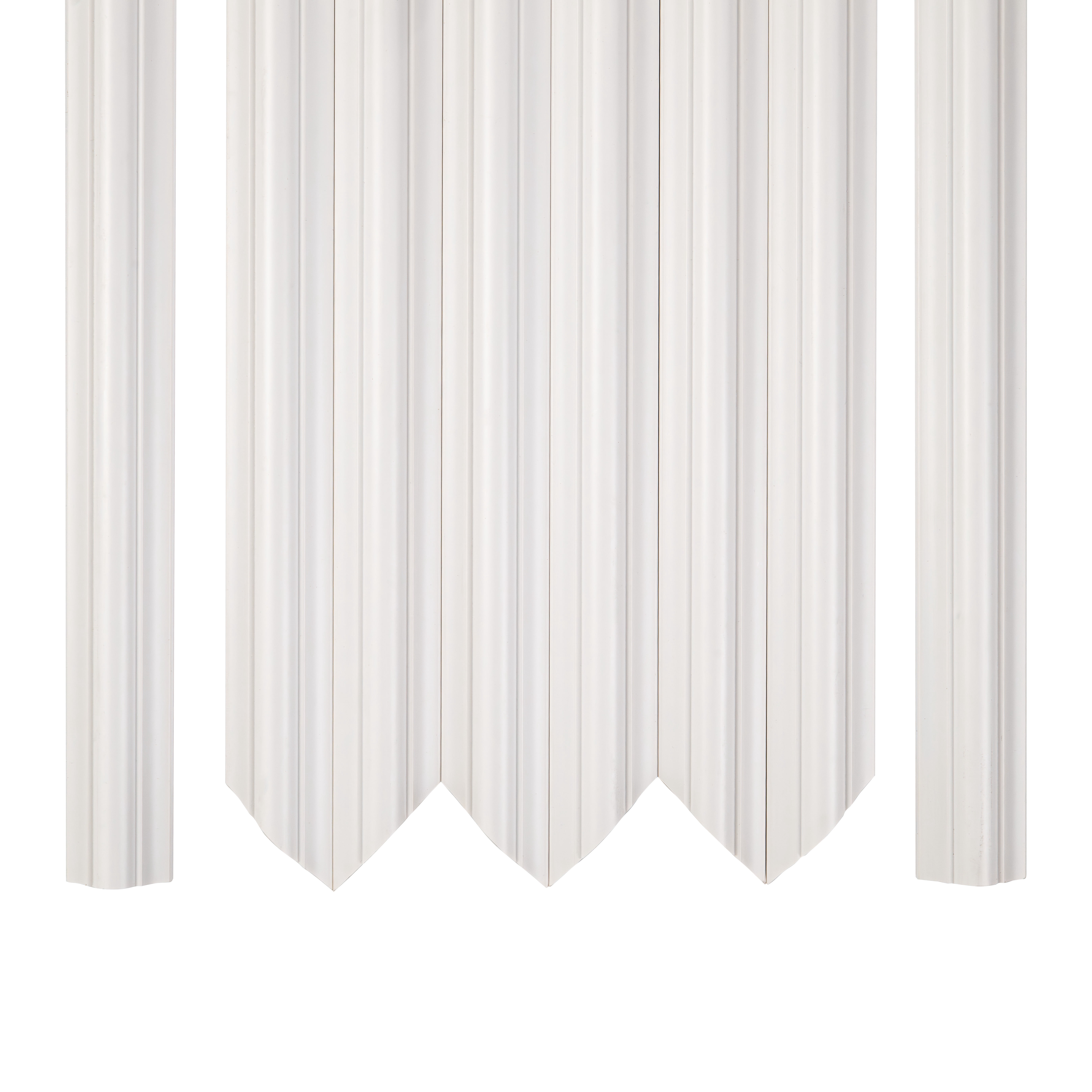MSI White 54 in. x 36 in. Peel & Stick Wall Molding Panel Kit for DIY Wainscoting (2-Panel Layout, 24 Linear Ft.)