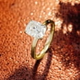 thumbnail image 4 of solitaire jewels 3CT Elongated Cushion Moissanite Hidden Halo Engagement Ring For Women, 14K Yellow Gold, 4 of 6