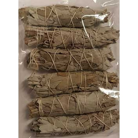 New Age Smudge Stick White Sage Clear Negativity Create Your Sacred Space By Cleansing Purification Consecration Incense Of The Ancients 6 Pack of 3