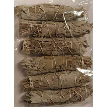 - New Age Smudge Stick White Sage Clear Negativity Create Your Sacred Space By Cleansing Purification Consecration Incense Of The Ancients 6 Pack of 3