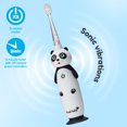 thumbnail image 4 of Brush-Baby WildOnes Toddler Electric Rechargeable Toothbrush, Panda Design, 3 Brush Heads, USB Cable, 4 of 9