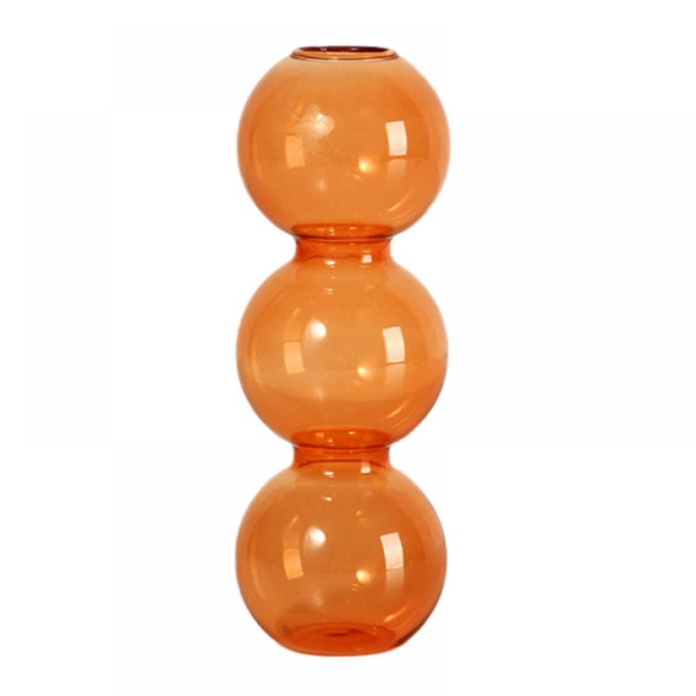 Simple Spherical Glass Vase Ornaments Geometric Transparent Stained