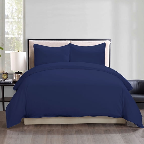 Lotus Home Stayclean Bacteria Reducing Water and Stain Resistant Microfiber Duvet Cover Mini Set