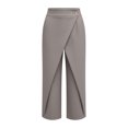 thumbnail image 3 of ASEIDFNSA Womens Dressy Capri Pants High Waisted Straight Leg Crop Trousers Business Casual, 3 of 3