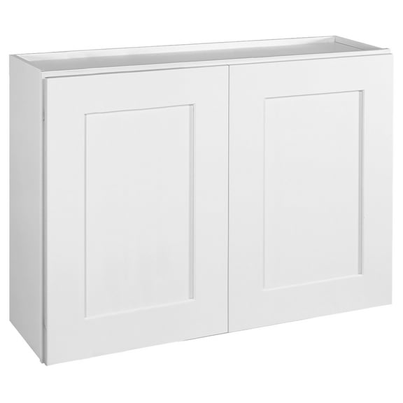 Design House 613406-Brookings Wall Cabinet W3324 in Painted White, Fully Assembled, 33-Inches W by 24-Inches H