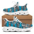 thumbnail image 1 of Zapatos de malla con diseño de plumas tribales, zapatillas ligeras con plataforma y cordones, calzado deportivo para exteriores para mujer, 1 of 6