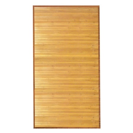 Venice Natural Bamboo Floor Mat, Natural Wood Indoor Rug, 6' x