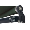 thumbnail image 4 of ALEKO Motorized Black Frame Retractable Home Patio Canopy Awning 10x8 ft, Green Color, 4 of 9