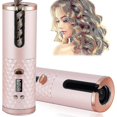 thumbnail image 1 of Herramienta de rizado automático inalámbrico para el cabello, rizador de pelo inalámbrico portátil, varilla de hierro con pantalla LCD HVU, 1 of 3