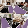 thumbnail image 5 of Purple Black Area Rugs 5'x8', Washable Small Throw Rugs for Classroom Bedroom, Farmhouse Striped Modern Abstract Art Indoor Outdoor Rug Non-Slip Low Pile Carpet Runner Reversible Floor Mats, 5 of 8
